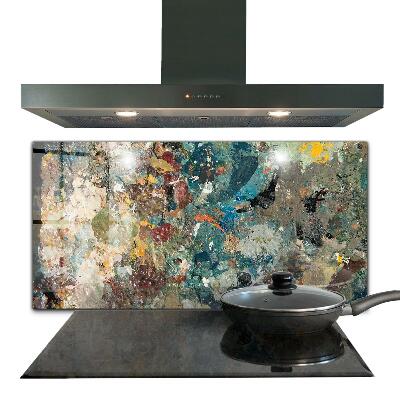 Sticlă bucătărie Textură de vopsea în ulei