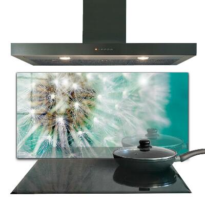 Sticlă pentru bucătărie Păpădie în centrala eoliană