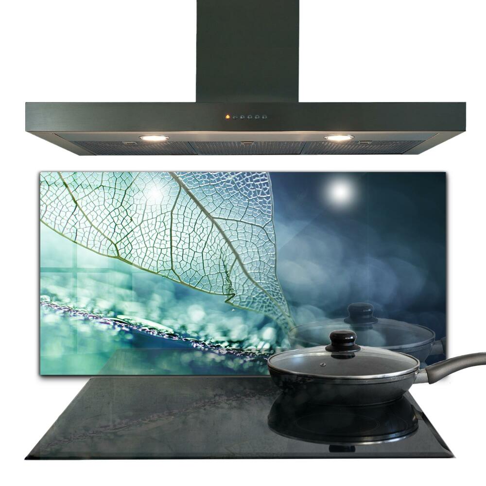 Sticlă bucătărie Textură delicată a frunzei