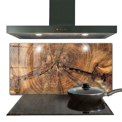 Sticlă bucătărie Textura trunchiului