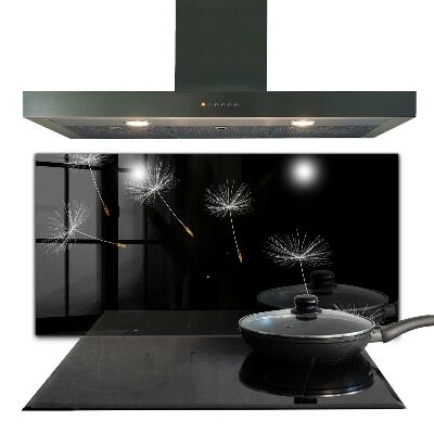 Sticlă pentru bucătărie Păpădii în vânt