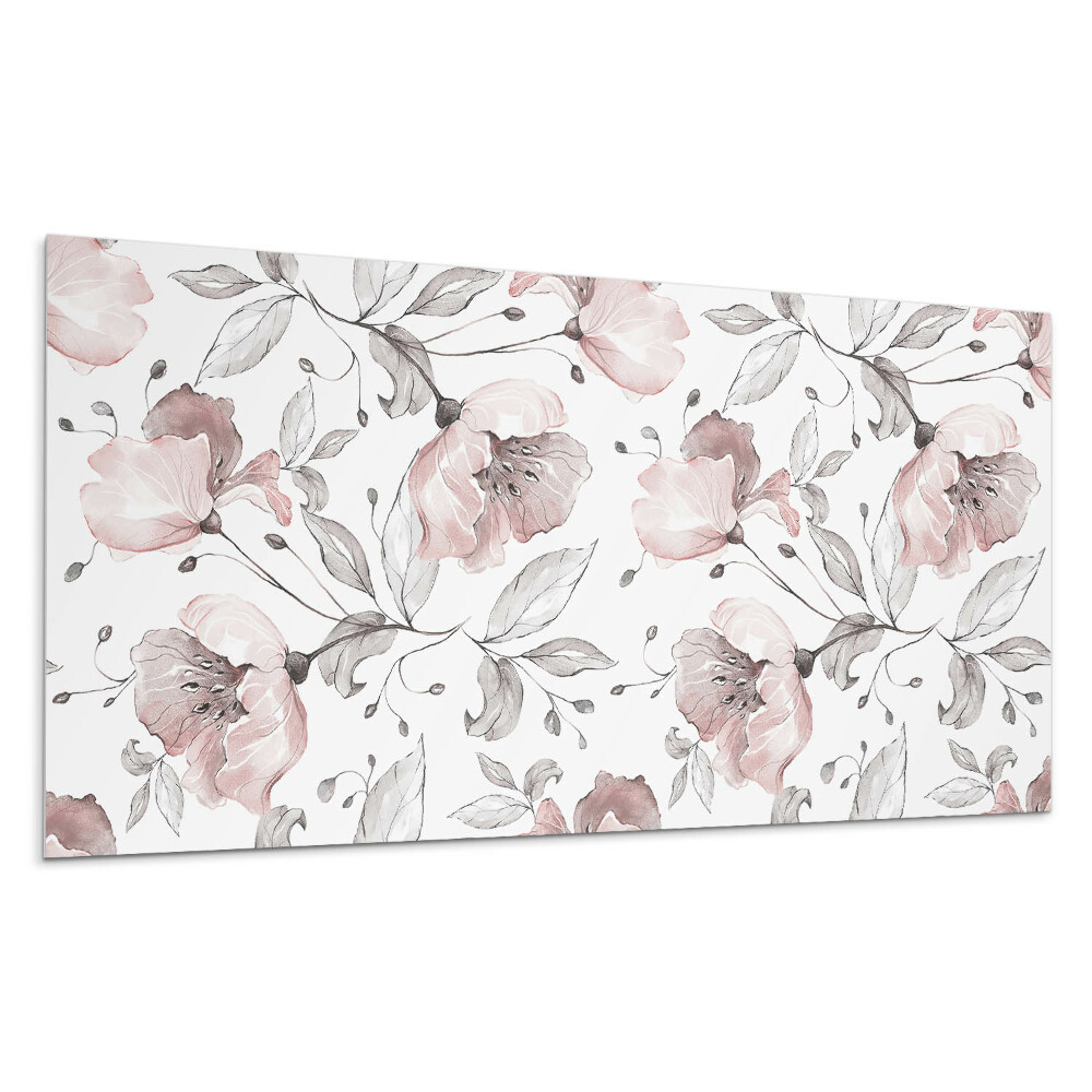 Panou perete Model floral de acuarelă