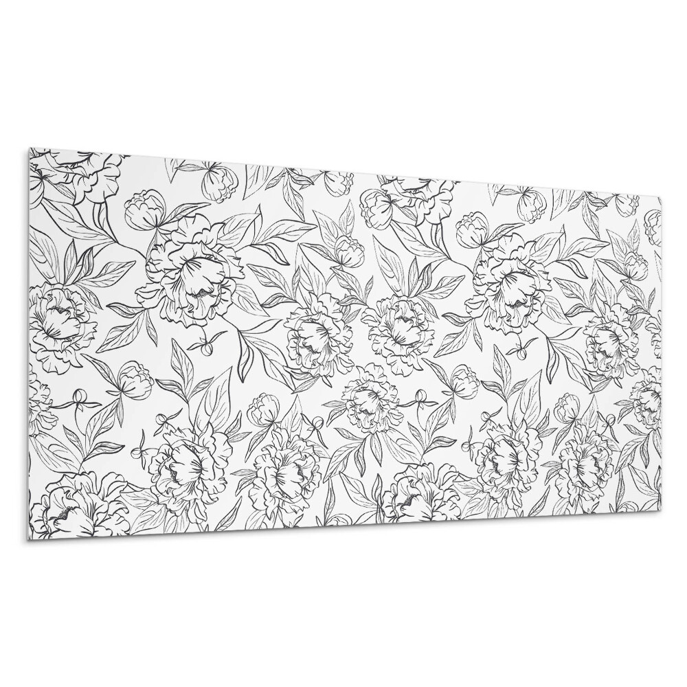 Panou decorativ Model floral cu frunze