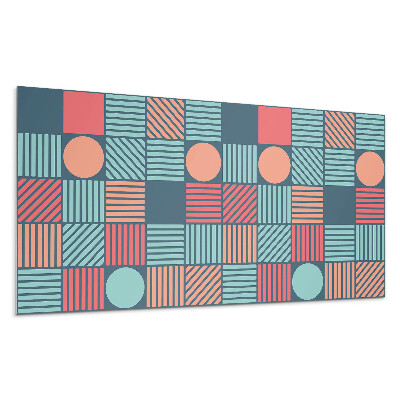 Panou de perete Geometrie cu forme colorate