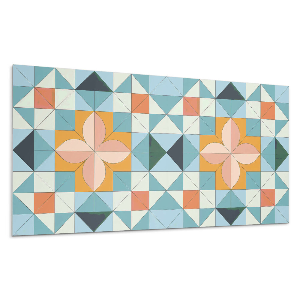 Panou decorativ pvc Model geometric cu o floare