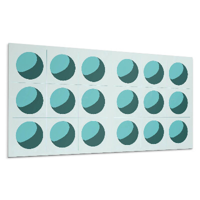 Panou perete Bile geometrice într-o grilă