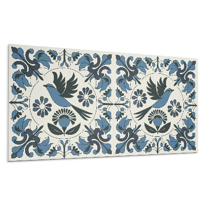 Panou de perete Model cu păsări și flori