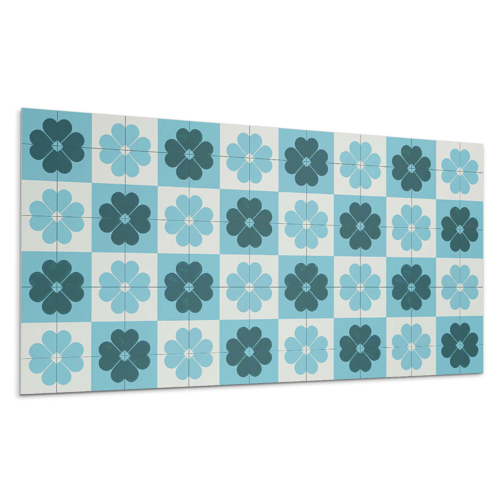 Panou de perete Model floral în carouri