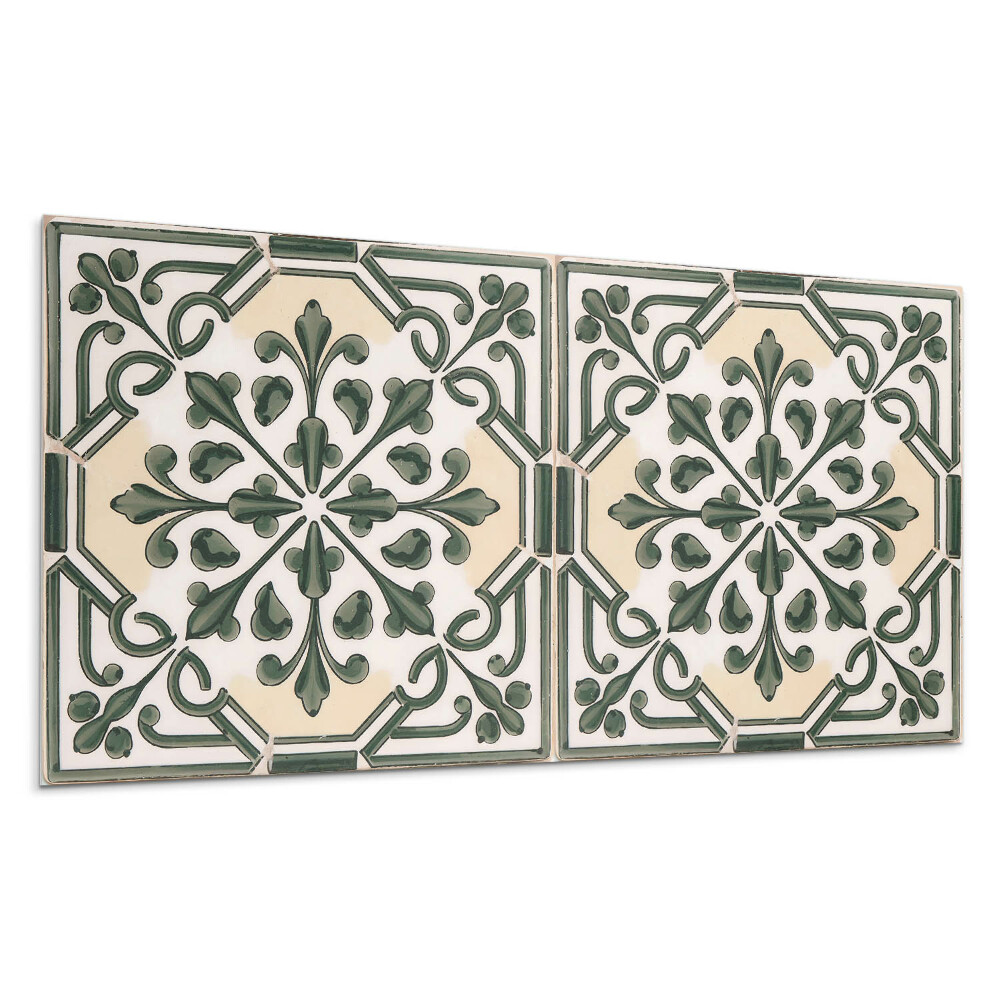 Panou decorativ Model vegetal pe faianță