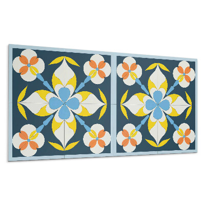 Panou de perete Model floral pe fundal