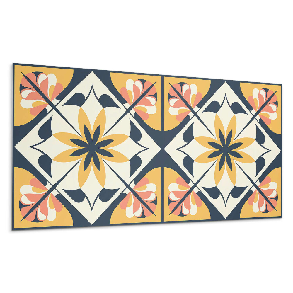 Panou decorativ pvc Model floral într-un romb