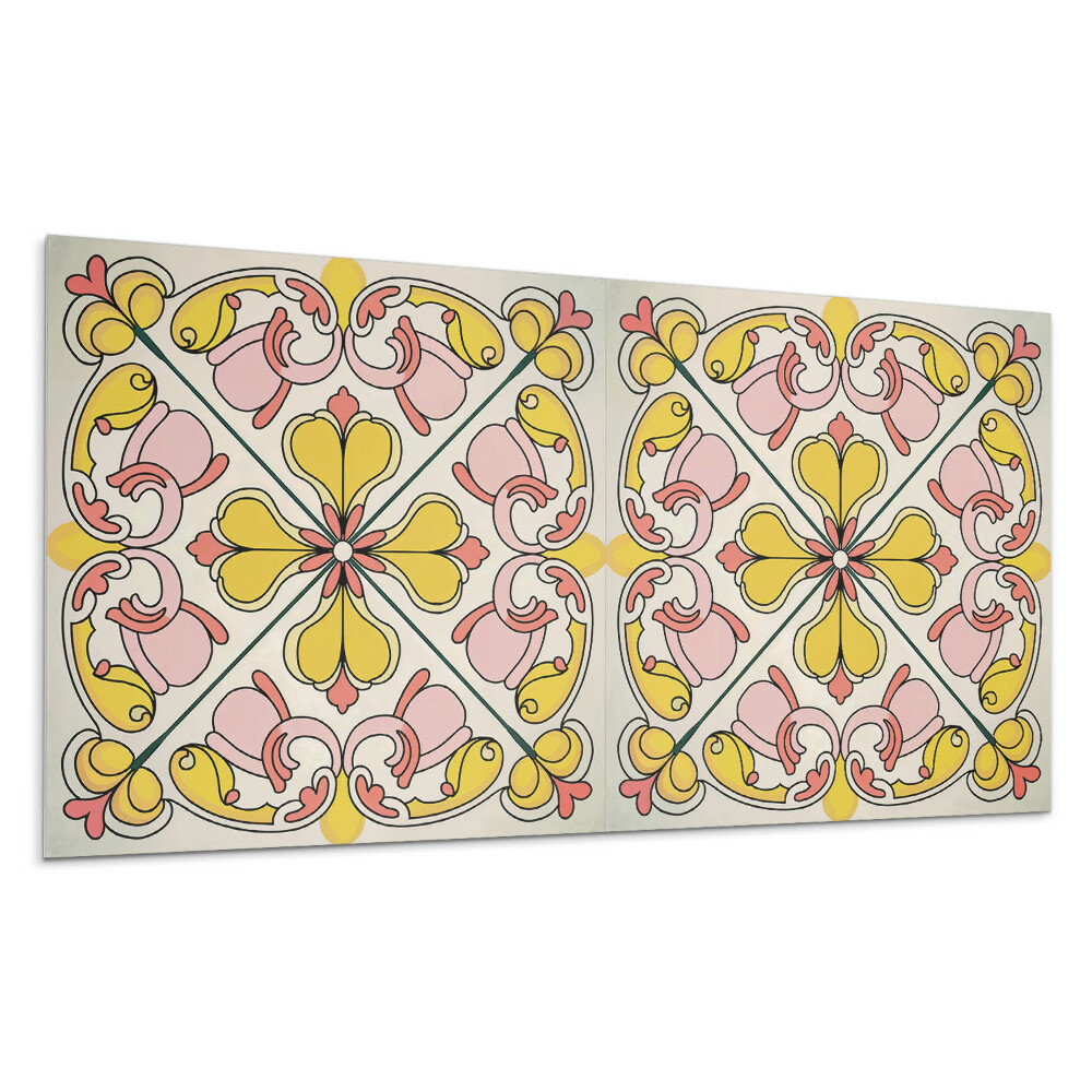 Panou decorativ pvc Model floral cu ornamente