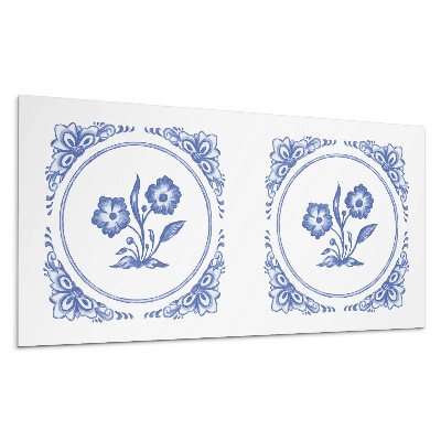 Panou decorativ Model floral într-un cerc