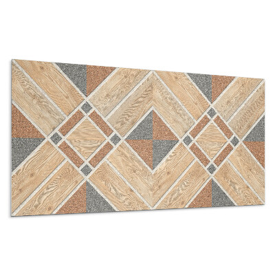 Panou perete Model geometric cu lemn