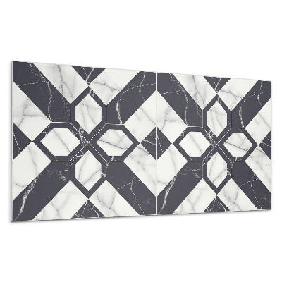 Panou de perete Model geometric de marmură