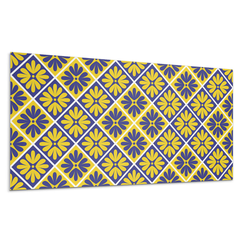 Panou de perete Model floral în romburi