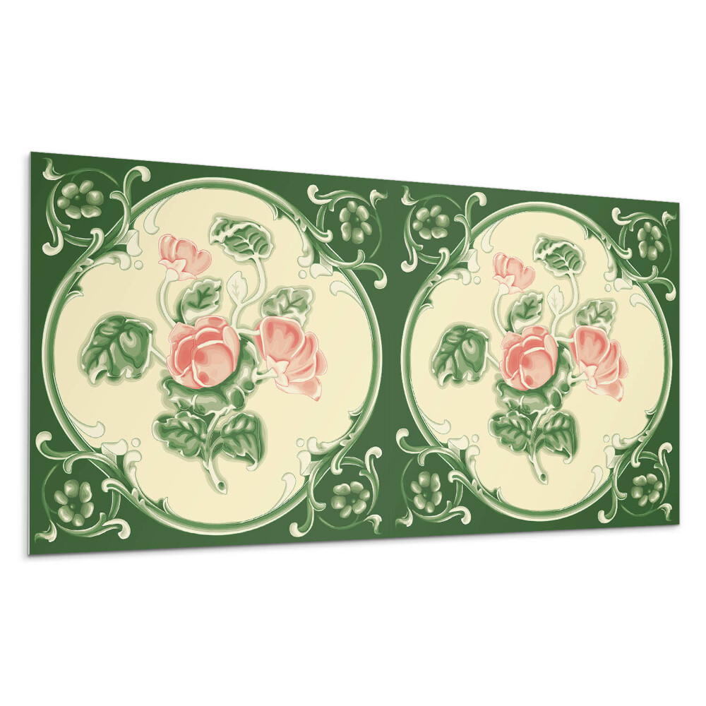 Panou de perete Model floral cu frunze