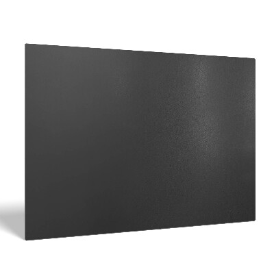 Protecție sub sobă dreptunghiulară panou de oțel negru