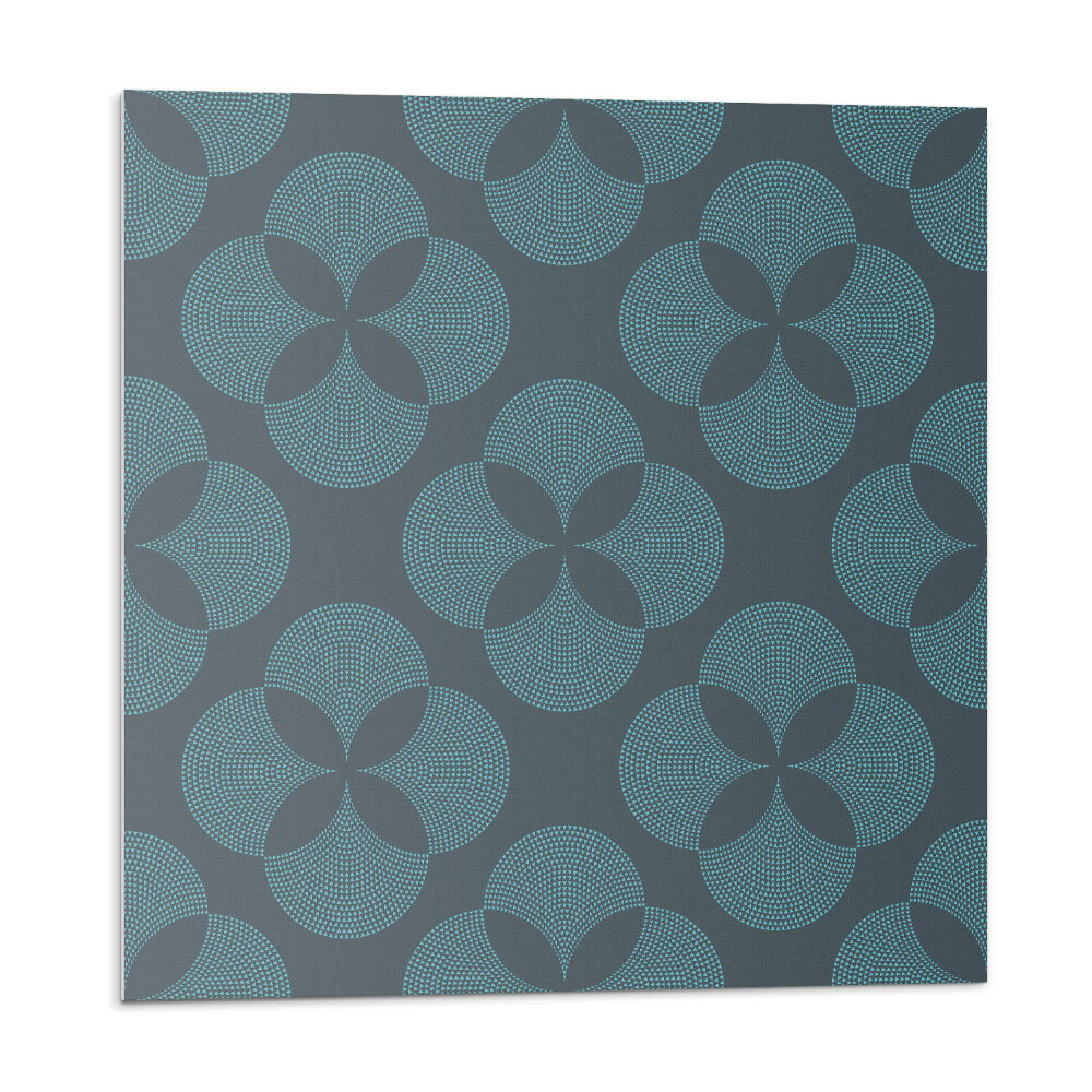 Panou decorativ pvc Motiv floral cu cercuri