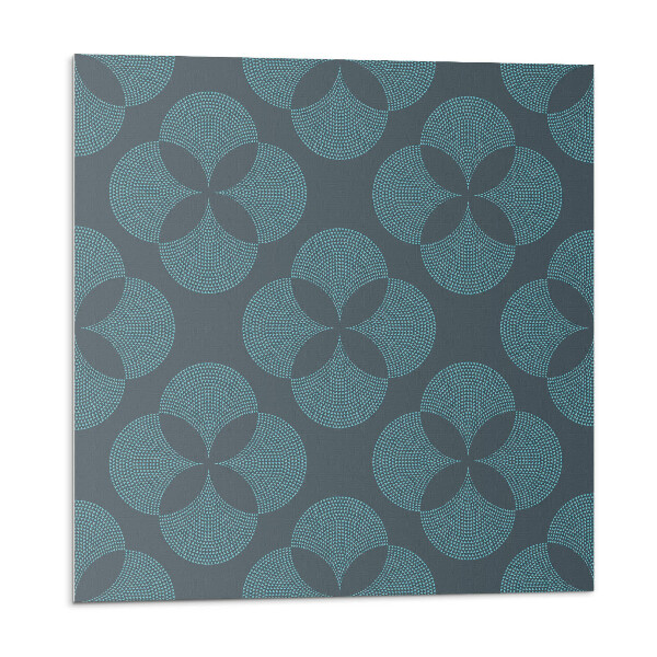 Panou decorativ pvc Motiv floral cu cercuri