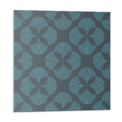 Panou decorativ pvc Motiv floral cu cercuri