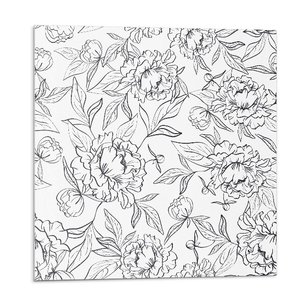 Panou decorativ Aranjament floral cu frunze verzi