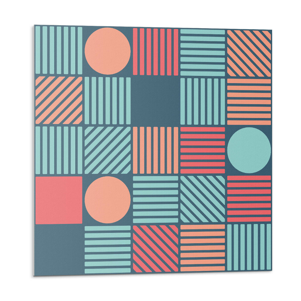 Panou perete Forme colorate într-un stil geometric