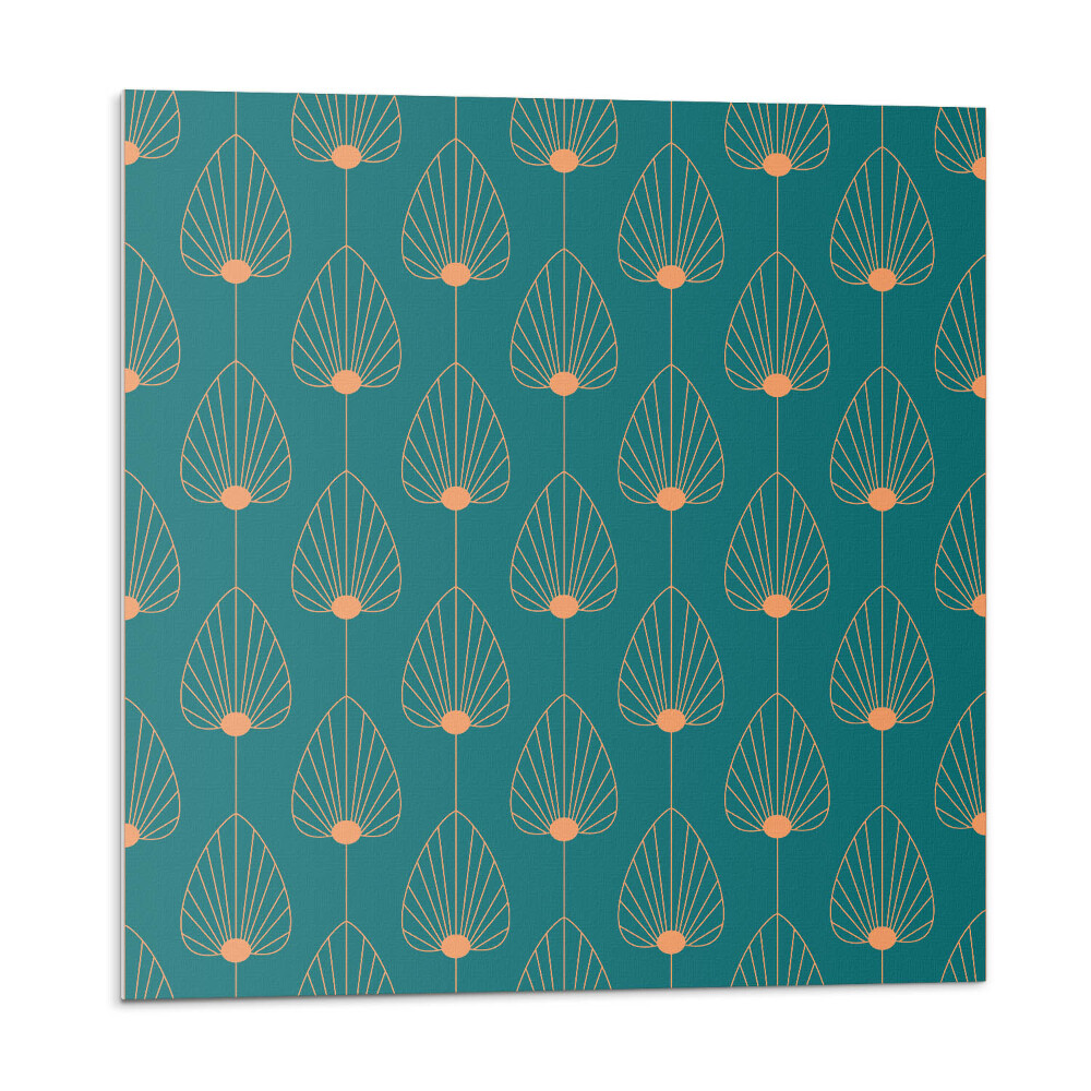 Panou perete Motiv cu frunze și cercuri