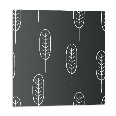 Panou decorativ Frunze pe un fundal colorat