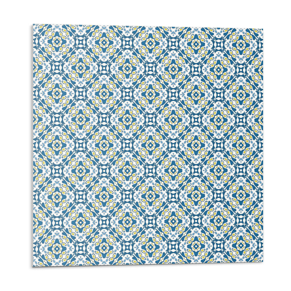 Panou perete Motiv geometric cu accent floral