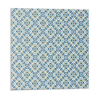 Panou perete Motiv geometric cu accent floral