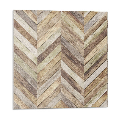 Panou decorativ pvc Model în spic de hering din scânduri de lemn