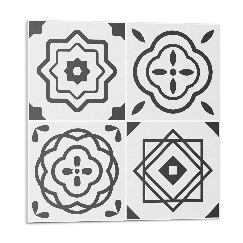 Panou decorativ Modele geometrice în forme pătrate