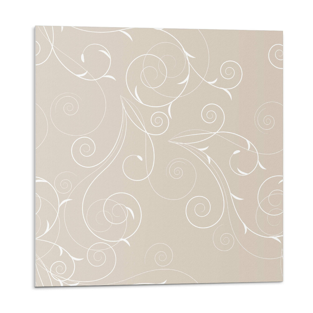 Panou decorativ pvc Modele subtile de spirală și frunze