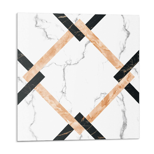 Panou decorativ Motive geometrice moderne din marmură