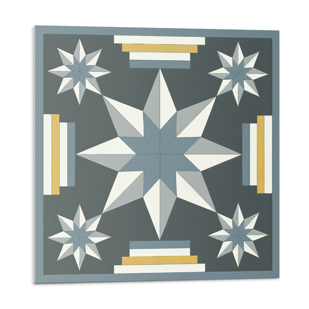 Panou perete Forme de stea în stil geometric