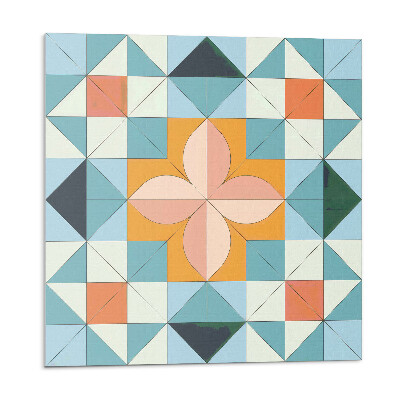 Panou decorativ Motiv floral în stil geometric