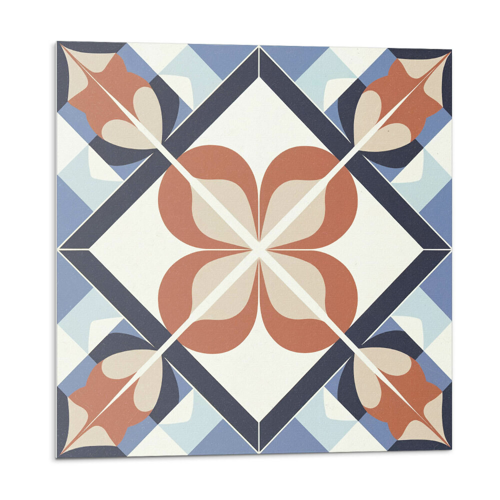 Panou decorativ pvc Model floral în forme simetrice