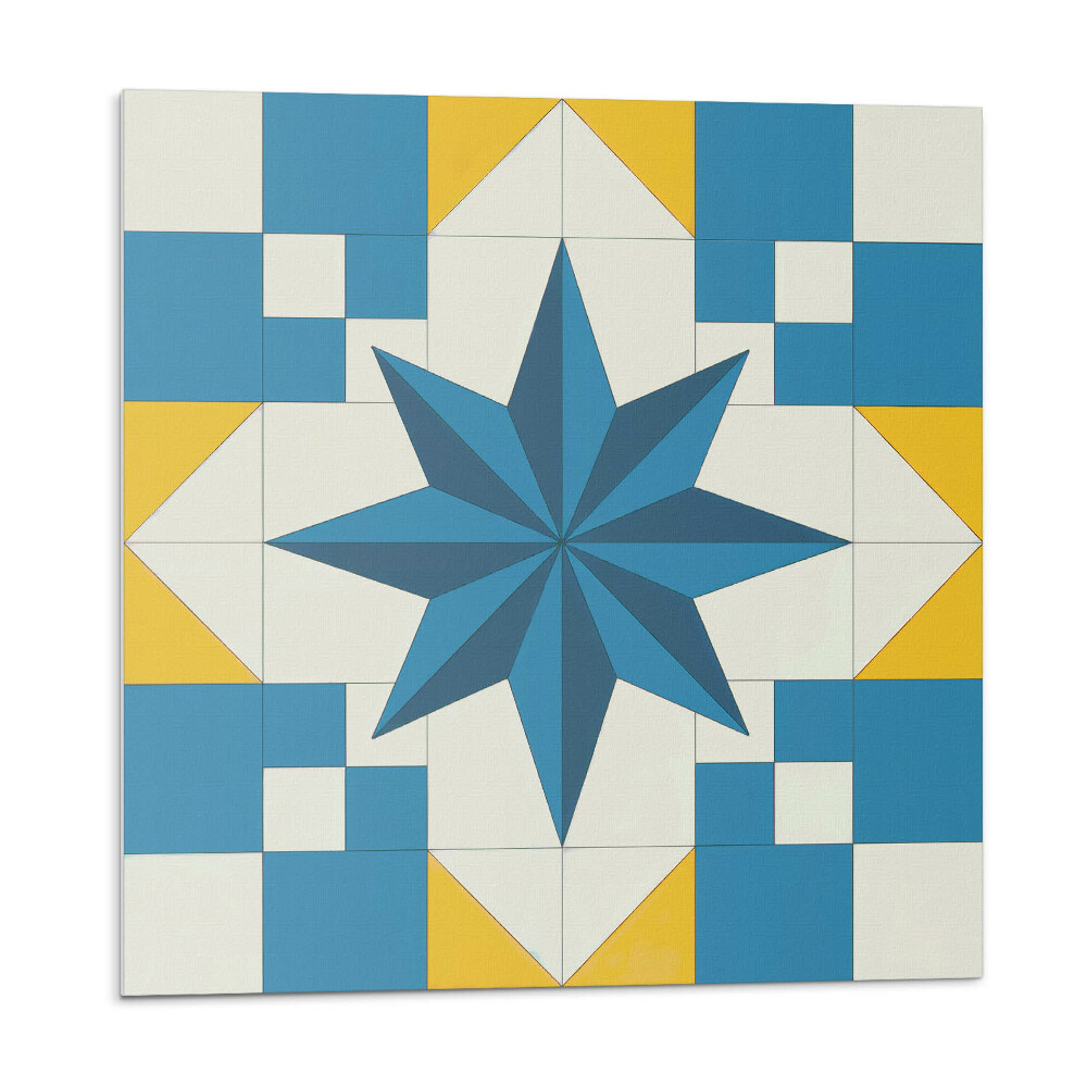 Panou decorativ pvc Model de stea într-o compoziție geometrică