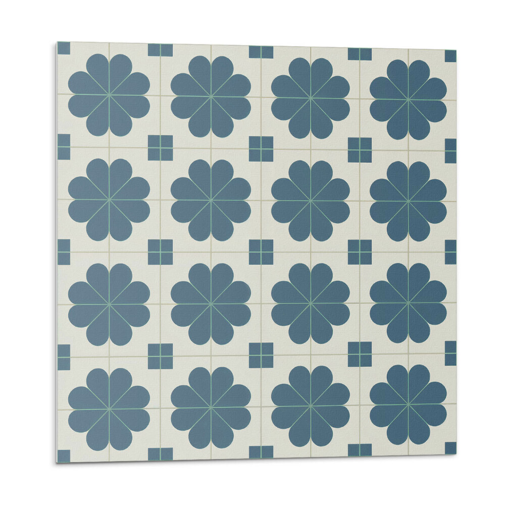 Panou decorativ pvc Motiv floral în carouri