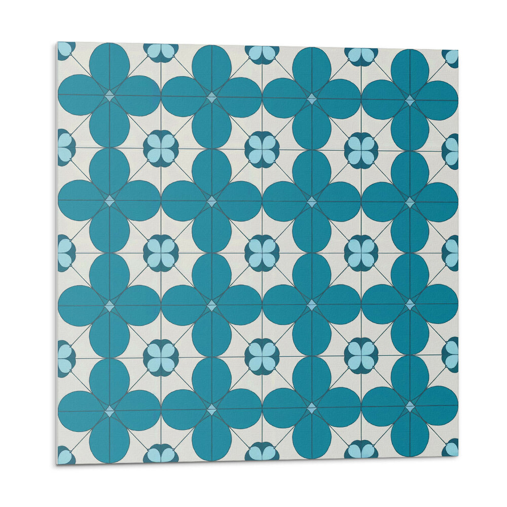 Panou decorativ Motiv floral în forme geometrice