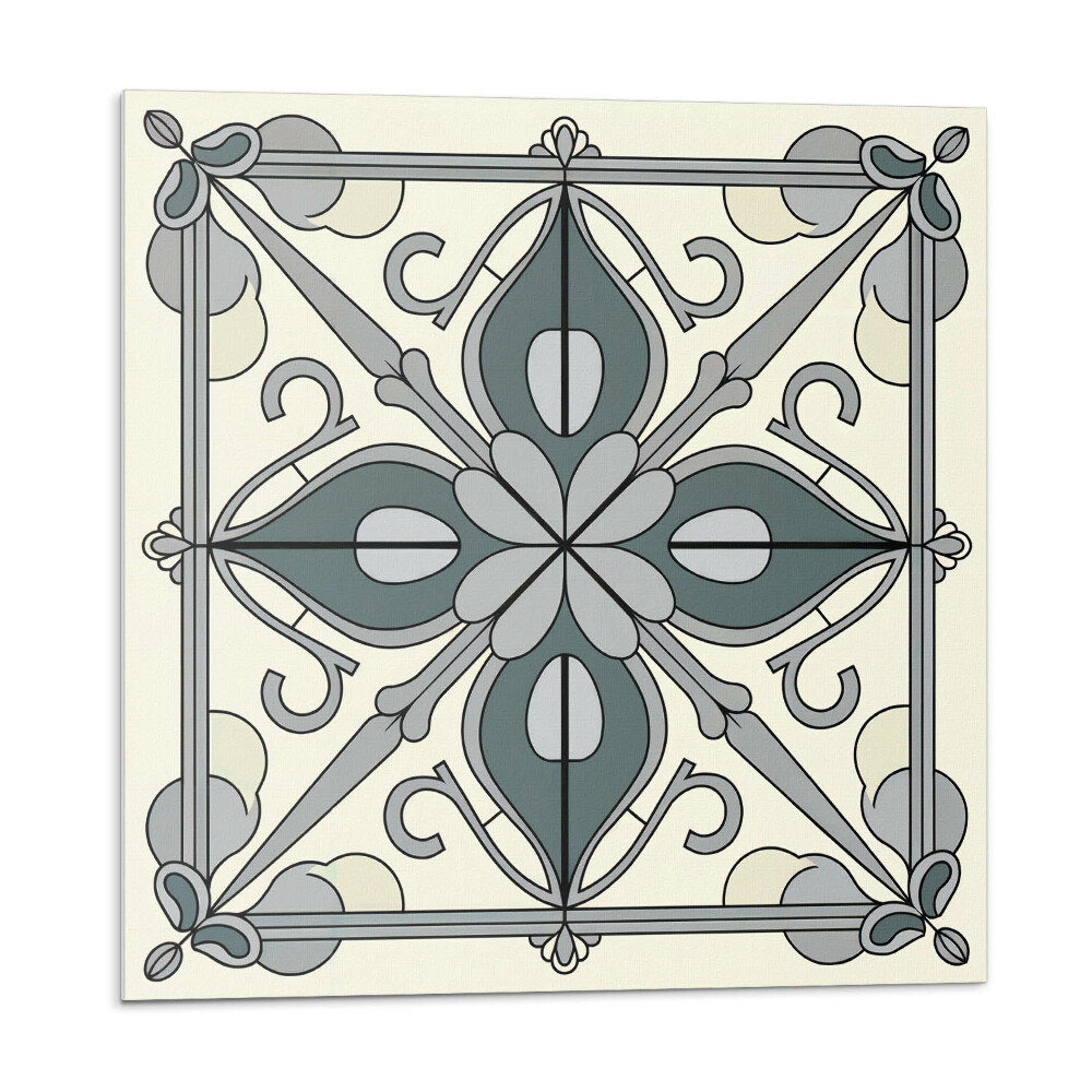 Panou perete Motiv floral cu detalii decorative