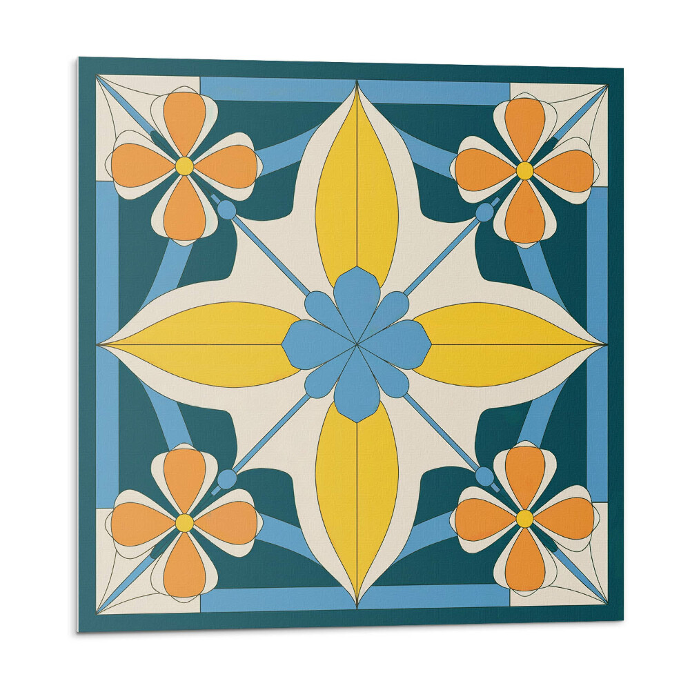 Panou decorativ pvc Geometrie florală