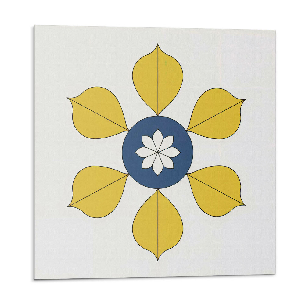 Panou decorativ Motiv floral cu frunze verzi