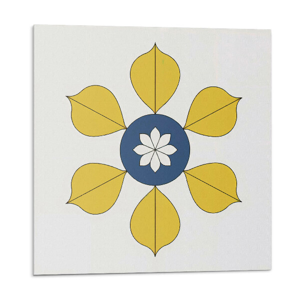 Panou decorativ Motiv floral cu frunze verzi