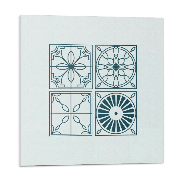 Panou perete Modele placate cu plăci într-un stil geometric