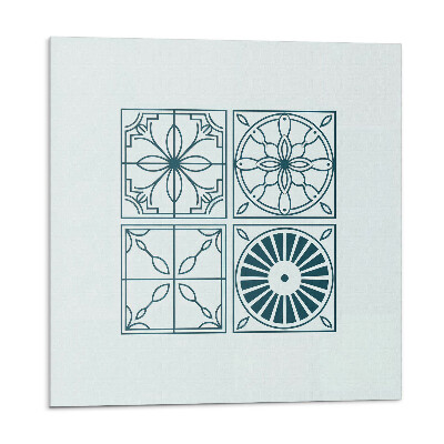 Panou perete Modele placate cu plăci într-un stil geometric