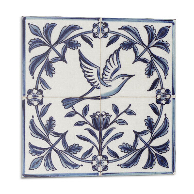 Panou perete Motiv de pasăre printre verdeață