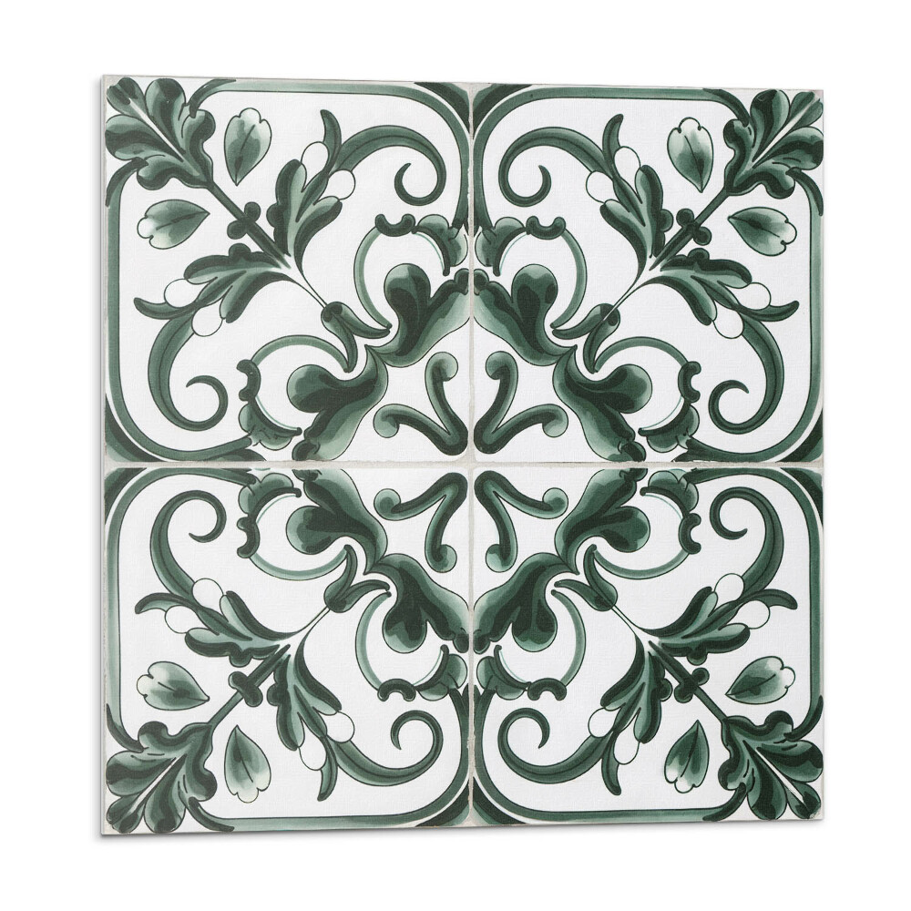 Panou decorativ pvc Pătrate de plante într-un stil geometric