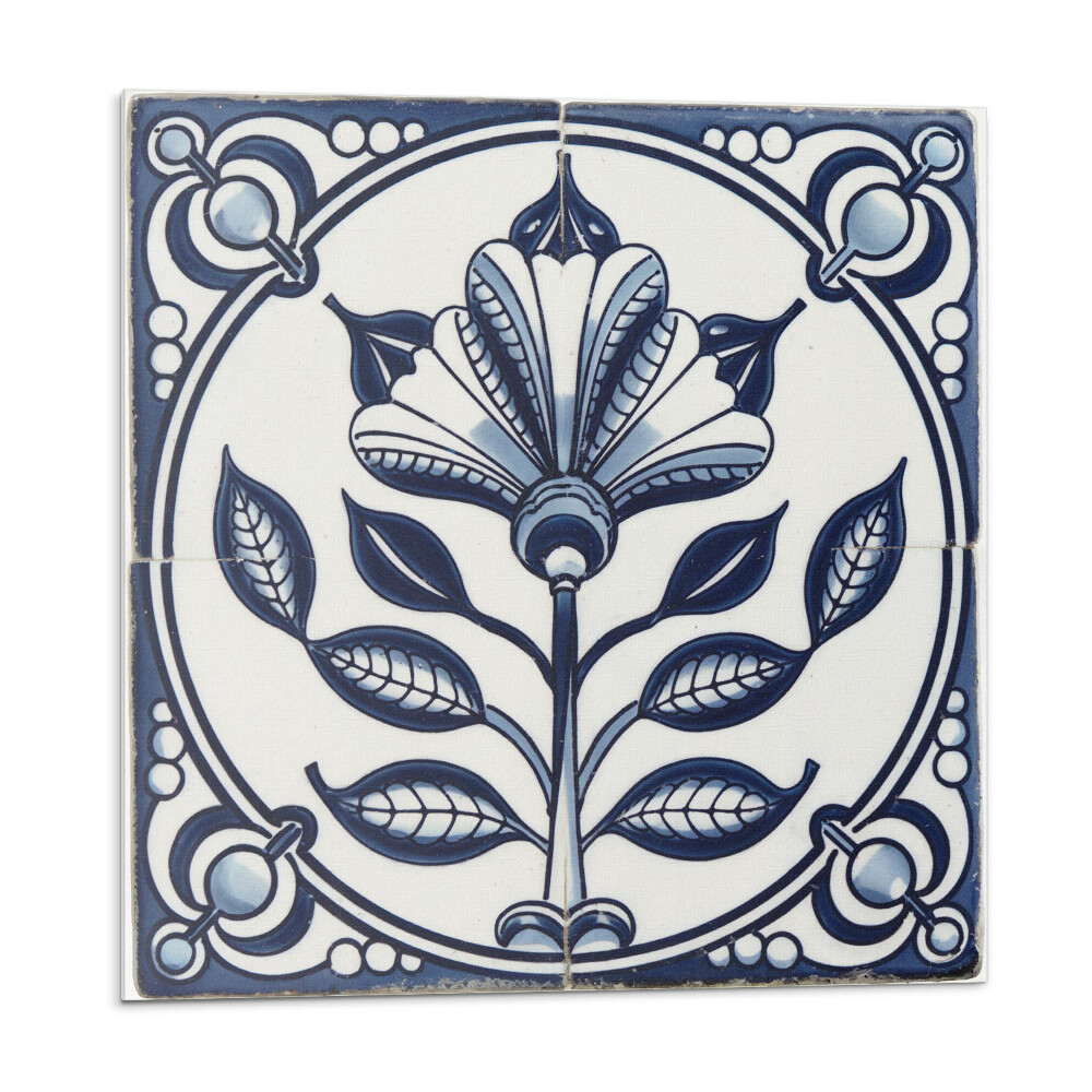 Panou decorativ Motiv floral pe faianță